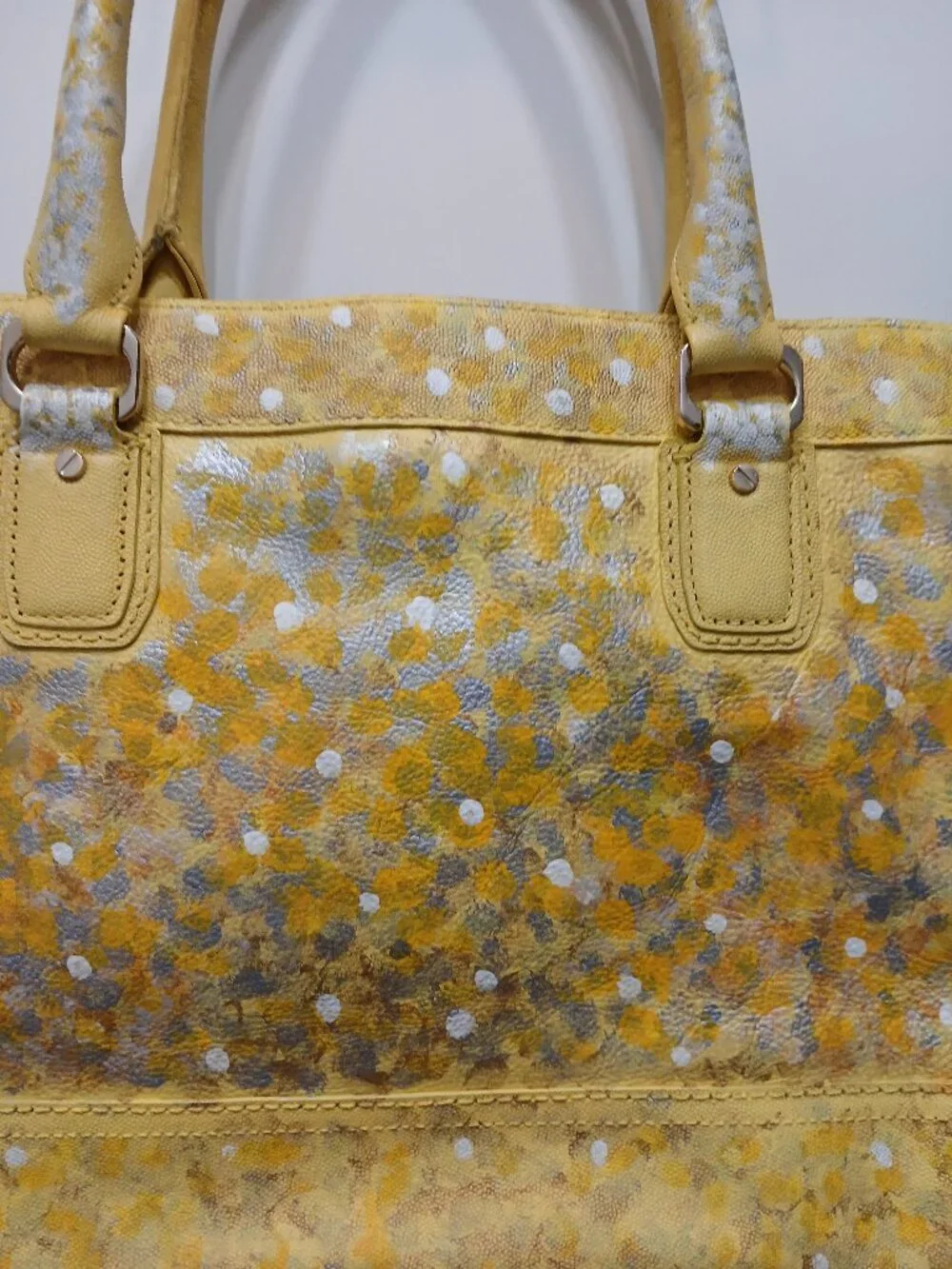 Cole Haan Hand Painted Leather Bag